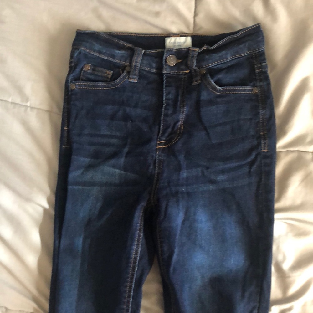 celebrity pink blue skinny jeans